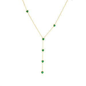 Heart Shape Rhinestone Y Chain Necklace Zinc Alloy Daily Wear Women's Fashion Jewelry N3159 N3160 N3161 - Product Image 5