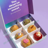 Petites boîtes à gâteaux blanches personnalisées pour emballage de cupcakes 1 2 4 6 12 tasses Boîtes en papier de carton avec logo personnalisé pour gâteaux