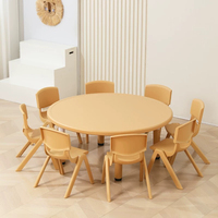 Table et chaise pour la maternelle et la préscolaire, table d'étude en plastique, chaise colorée pour enfants, ensemble de tables et de chaises d'école, bureau d'école