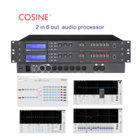 Procesador de audio profesional Compatible con software original Dsp Procesamiento de audio Sistema de control de altavoz Soporte personalizado