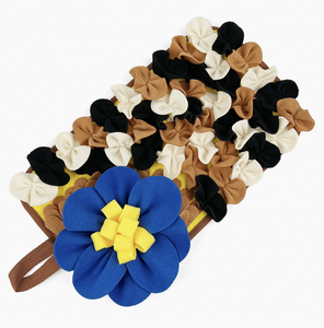 Modern <strong>Small</strong> Animal Snuffle Mat <strong>Toy</strong> for Rabbits Guinea Pigs Hamsters <strong>Hedgehogs</strong> Cute Flower Design Non-Slip Bottom - Product Image 1