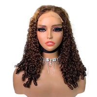 Perruque humaine lutin printemps perruque bouclée crochet cheveux élastique africain bouclés dreadlocks cheveux