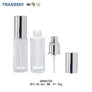 Botella Transparente para el Cuidado de la Piel, Envase de Lujo para el Cuidado de la Piel, Botella Blanca para Lociones, Botellas Blancas para el Cuidado de la Piel - Product Image 1