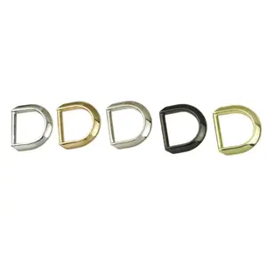 1.6cm die casting D ring flat D buckle Handbag Hardware accessories alloy die casting leather D buckle