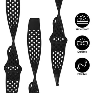 Bracelets de remplacement en silicone respirant avec trous, compatibles avec <span class=keywords><strong>Fitbit</strong></span> <span class=keywords><strong>Versa</strong></span> <span class=keywords><strong>3</strong></span>, bracelet de montre de sport étanche pour <span class=keywords><strong>Fitbit</strong></span> Sense - Product Image 6