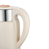 Bouilloire électrique en acier inoxydable de 2,3 L avec conception à double couche, fonction anti-brûlure à sec, arrêt automatique et maintien au chaud pour un usage domestique