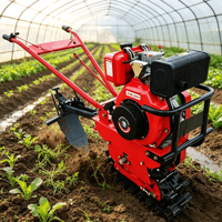 Cultivateur agricole multifonctionnel à essence, mini-motoculteur, machine à labourer et à creuser des fossés avec fonction de désherbage et garantie d'un an