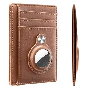 Cartera <span class=keywords><strong>de</strong></span> Cuero con Bloqueo RFID para <span class=keywords><strong>AirTag</strong></span>, <span class=keywords><strong>Precio</strong></span> al por Mayor, Logotipo Personalizado, Minimalista, Delgada, para Bolsillo Delantero - Product Image 6