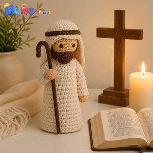 Bambola Musulmana Fatta a Mano all'Uncinetto con Hijab, Amigurumi, Regalo per Bambini, Corano, Islamico, Eid <span class=keywords><strong>Mubarak</strong></span>, Regalo per le Festività - Product Image 3