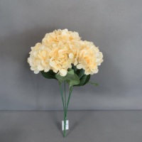 K-0829 Hortensia Artificiel Premium à 5 Têtes, Décoration Florale Chic à la Française pour Mariages, Fêtes et Décoration Intérieure