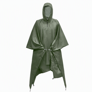Poncho Antipioggia Ultraleggero <span class=keywords><strong>3</strong></span> in 1 in Nylon 30D Impermeabile PU7000 con Cappuccio, Telo da Terra per Escursionismo, Campeggio, Ciclismo, Viaggi - Vendita all'Ingrosso - Product Image 1