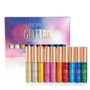 (10colors for A set) KOREA OEM 10 COLORS Waterproof Liquid Eyeliner Rainbow Shiny Shimmer