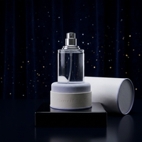 Boîte d'emballage en tube de papier rond à bords lissés de luxe avec couvercle pour parfum, huile essentielle, soins de la peau, cosmétiques OEM