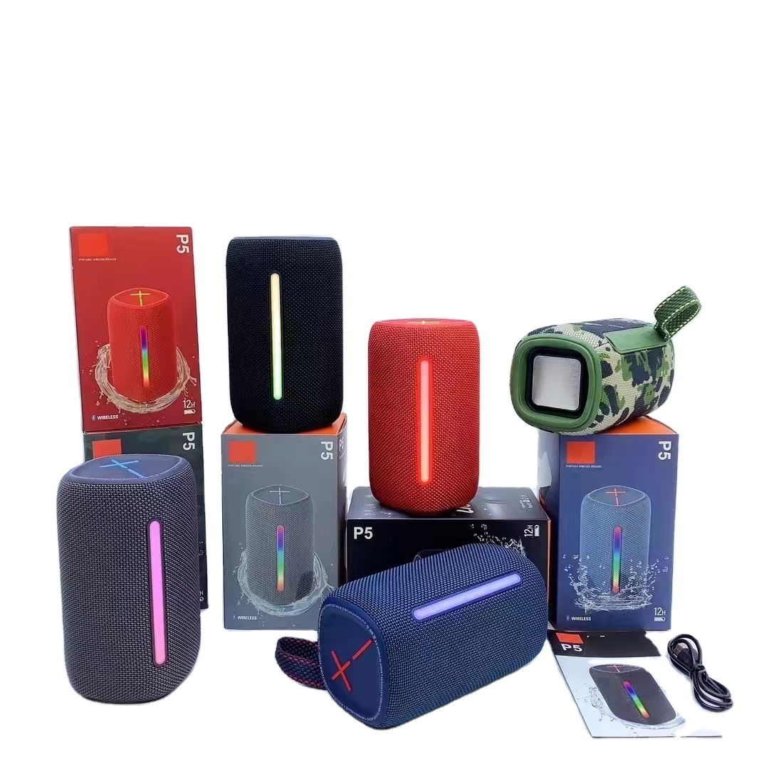 SHIOU P5 Mini Speaker - Portable Bluetooth with RGB Lights