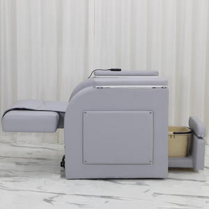 Modern Luxury Beauty Nail Salon Furniture Drainage Pump Foot Spa <b>Vibration</b> Heating Massage Pedicure <b>Chair</b> Customizable Color - Product Image 3