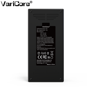 VariCore V20i 18650バッテリー充電器Li-ion4.2V用18650 26650 21700 18350 14500 1.2V AA AAA <span class=keywords><strong>Nimh</strong></span>/cdバッテリー - Product Image 5