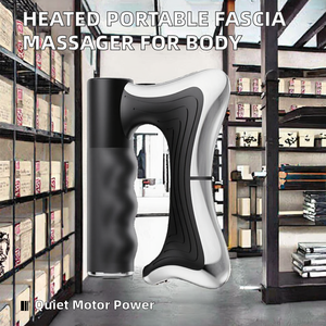 Masseur électrique chauffant pour fascias, pistolet de massage USB rechargeable, mini marteau de massage 3 modes, Gua Sha, soulagement musculaire profond, <span class=keywords><strong>spa</strong></span> corporel - Product Image 2