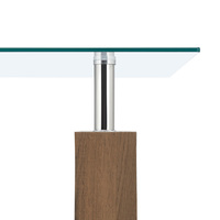 Table basse pour salon, table basse en MDF et verre trempé, table basse en bois moderne, fabricants de tables basses