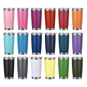 Custom 20oz Double Wall Stainless Steel Vacuum Insulated Tumbler 12-24 Hours Thermal Insulation Portable for Cold <b>Hot</b> <b>Drinks</b> - Product Image 2