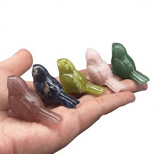 Figuras de Aves Talladas en Piedra Natural Surtidas, Mezcla de Cristales para Decoración, Venta al Por Mayor - Product Image 1