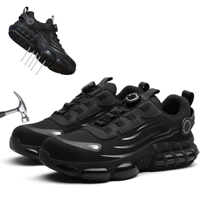 Chaussures de sécurité anti-écrasement à embout d'acier, livraison directe d'usine, bottes de travail à boucle automatique pour hommes, baskets anti-perforation pour hommes - Product Image 1
