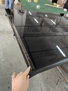 شنتشن مصنع ينتج عالية الجودة بدون إطار سبائك الألومنيوم عاكس مرآة سوداء باب زجاجي للمرآب - Product Image 5