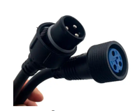 Lumières de scène extérieures câble DMX étanche câble d'alimentation LED Par lumière LED rondelle murale main dans la main câble de rallonge
