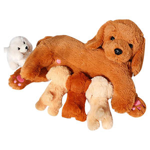 Perro de peluche suave de buena calidad, 4 cachorros de bebé, juguete personalizado para regalo, venta al por mayor - Product Image 2