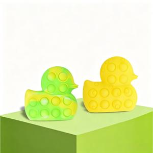 Jouet à presser en silicone Canard jaune, Balle anti-stress, Jouet éducatif et de décompression pour enfants, Modèle Exterminator Pioneer - Product Image 1