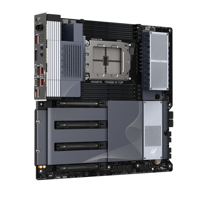 New TRX50 AI TOP E-ATX Workstation Motherboard Threadripper 7000 Series STR5 16+8+4 VRM 8xDDR5 8-Channel NVMe SSD