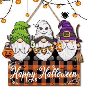KingWIN – étiquette suspendue rectangulaire réutilisable pour décoration de fête à domicile, thème Halloween - Product Image 1