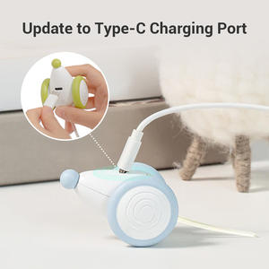 Mainan Gigit Interaktif untuk Kucing Cheerble Eco-Friendly PVC Wicked Mouse Charging Port Toy Modern Sport - Product Image 2
