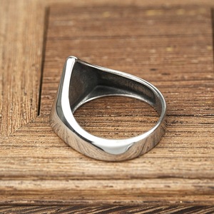 yunnique Men's Nordic Viking Triangle Symbol <b>Ring</b> Stainless Steel Geometric Design Hip Hop Style Gift Jewelry - Product Image 3