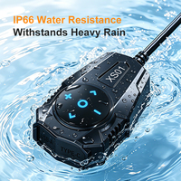 Cargador Rápido para Motocicleta XS01 Deportivo, Impermeable IP66, de Plástico ABS, con USB + Tipo C, Doble Puerto, Controlador Inalámbrico, Alcance de Música de 500M