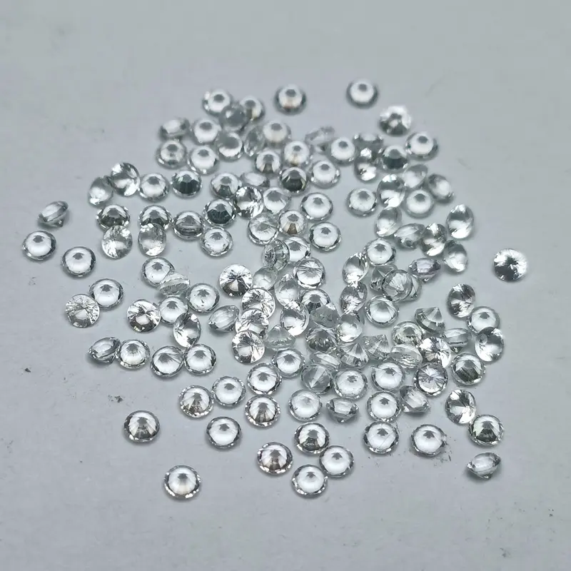 Sri Lanka round shape 1mm to 2.0mm natural stone loose gemstone natural white sapphire