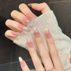 Diseño # 1181 <span class=keywords><strong>Uñas</strong></span> Postizas Acrílicas de Ojo de Gato Hechas a Mano de Lujo al por Mayor, <span class=keywords><strong>Uñas</strong></span> Artificiales Ovaladas Medianas <span class=keywords><strong>Elegantes</strong></span> en 3D de Alta Calidad - Product Image 6