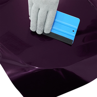 Film de Vinyle Premium Brillant Violet Gentiane pour Voiture, Moto, Autocollant DIY, avec Technologie Air Release et Auto-Réparation, pour Changement de Couleur de Carrosserie