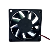 Ventilateur axial DC 70 mm 70x70x20 mm 12V/24V à roulement à billes en plastique électrique OEM/ODM pour boîtier d'ordinateur CPU