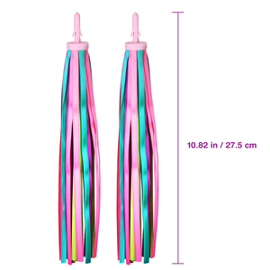 Une paire de banderoles de <span class=keywords><strong>guidon</strong></span> de vélo pour enfants poignées de vélo glands rubans <span class=keywords><strong>porte</strong></span>-bébé accessoires - Product Image 4
