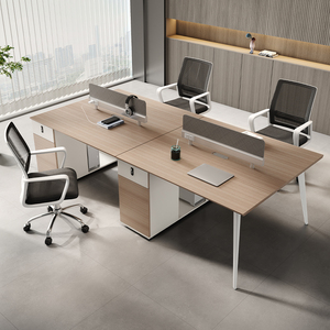 OEM Premium di lusso in stile moderno E1 <span class=keywords><strong>MFC</strong></span> mobili da ufficio convertibili in legno modulare scrivania tavolo da ufficio industriale - Product Image 5
