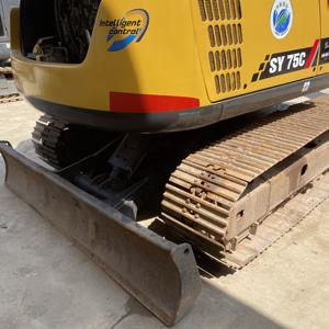 Excavadora SANY SY75C usada 90% nueva Mini excavadora de 7 toneladas movimiento de tierras EE. UU. hizo buen estado motor incluido - Product Image 6