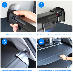 Cubierta de carga de maletero retráctil de ajuste personalizado para <span class=keywords><strong>Toyota</strong></span> <span class=keywords><strong>RAV4</strong></span> Wildlander-Partición de <span class=keywords><strong>equipaje</strong></span> trasera - Product Image 4