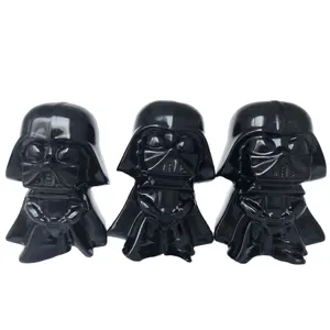 Personalisierter lustiger Film Darth Vader Charakter 3D-Gesichtsbecher Black Warrior Kristall