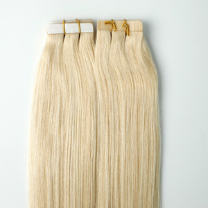 Remy Tape in Human Hair Extensions Double Drawn Tape Hair European Tape Human Hair Extensions - Product Image 5