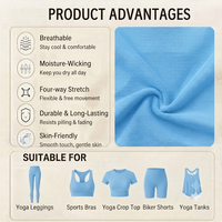Tissu tricoté de haute qualité 230 GSM 95 % polyester 5 % élasthanne, teint uni, respirant, élastique, pour soutiens-gorge de sport, vêtements de yoga, vêtements de sport personnalisés