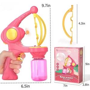 Bubble in Bubble Pistolet à <span class=keywords><strong>bulles</strong></span> électrique à piles avec solution pour <span class=keywords><strong>mariage</strong></span> d'été pour enfants - Product Image 5