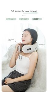 Oreiller de voyage transfrontalier en forme de U avec fonction de massage chauffant et pétrissant pour la maison, protection pour le cou et la taille, fabriqué comme cadeau - Product Image 5