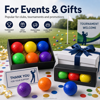 Balles de golf miniatures colorées avec logo personnalisé, vente en gros, balles d'entraînement pour enfants, pour les fournitures de terrains de golf miniatures