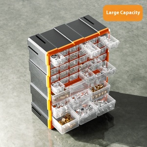 Choice Fun Multi-Grid Plastic PP Caja de herramientas apilable Organizador de oficina rectangular <span class=keywords><strong>para</strong></span> <span class=keywords><strong>almacenar</strong></span> convenientemente <span class=keywords><strong>tornillos</strong></span> y hardware - Product Image 6