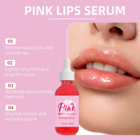 Sérum Lèvres Rose Contre l'Hyperpigmentation: Traitement Gloss Éclaircissant Rapide, Exfoliant et Repulpant pour Hommes et Femmes